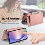 Portafoglio con cerniera ad anello, protezione RFID, custodia per telefono in pelle MagSafe, For Galaxy A54 5G