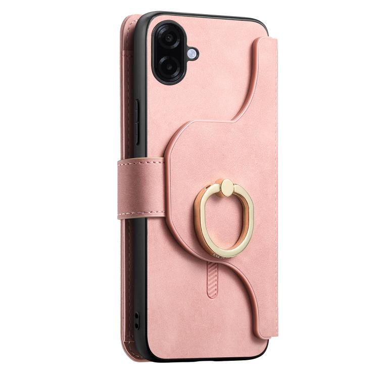 Portafoglio con cerniera ad anello, protezione RFID, custodia per telefono in pelle MagSafe, For Galaxy A06 4G / 5G, For Galaxy A56 5G, For Galaxy A26 5G