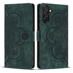 Custodia per telefono in pelle satinata stile retrò con mandala in rilievo., For Samsung Galaxy A17 5G / A26 5G, For Samsung Galaxy A56 5G, For Samsung Galaxy A26 5G, For Samsung Galaxy A36 5G