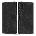 Custodia per telefono in pelle satinata stile retrò con mandala in rilievo., For Samsung Galaxy A33 5G, For Samsung Galaxy A53 5G, For Samsung Galaxy A32 5G