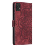 Custodia per telefono in pelle satinata stile retrò con mandala in rilievo., For Samsung Galaxy A33 5G, For Samsung Galaxy A53 5G, For Samsung Galaxy A32 5G