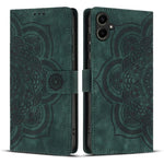 Custodia per telefono in pelle satinata stile retrò con mandala in rilievo., For Samsung Galaxy A57 5G, For Samsung Galaxy A37 5G, For Galaxy A27 5G, For Samsung Galaxy A07 4G / A06 4G