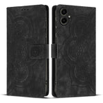Custodia per telefono in pelle satinata stile retrò con mandala in rilievo., For Samsung Galaxy A57 5G, For Samsung Galaxy A37 5G, For Galaxy A27 5G, For Samsung Galaxy A07 4G / A06 4G