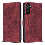 Custodia per telefono in pelle satinata stile retrò con mandala in rilievo., For Samsung Galaxy A57 5G, For Samsung Galaxy A37 5G, For Galaxy A27 5G, For Samsung Galaxy A07 4G / A06 4G