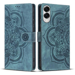 Custodia per telefono in pelle satinata stile retrò con mandala in rilievo., For Samsung Galaxy S26 5G, For Samsung Galaxy S25 FE 5G, For Samsung Galaxy S25 Edge 5G, For Samsung Galaxy S25 5G