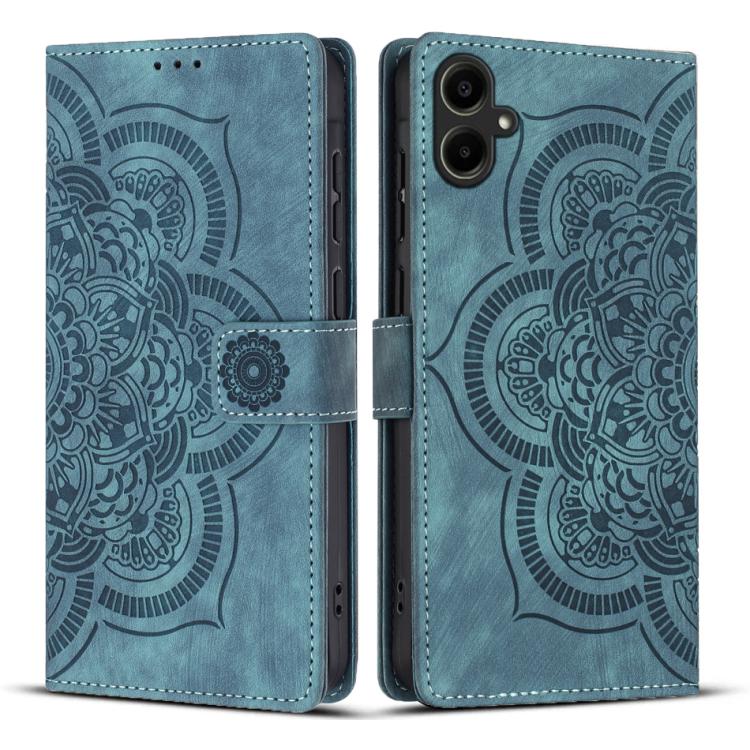 Custodia per telefono in pelle satinata stile retrò con mandala in rilievo., For Samsung Galaxy S26 5G, For Samsung Galaxy S25 FE 5G, For Samsung Galaxy S25 Edge 5G, For Samsung Galaxy S25 5G