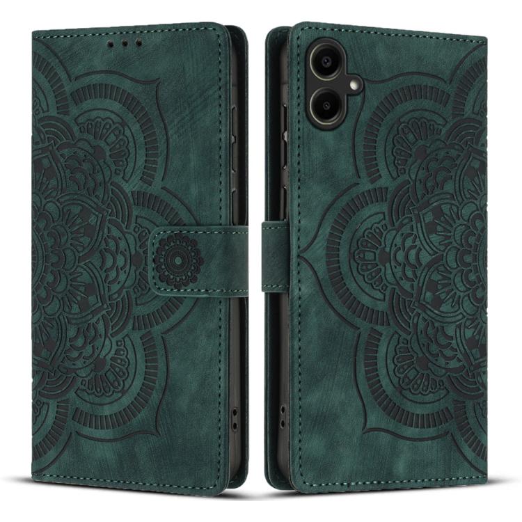 Custodia per telefono in pelle satinata stile retrò con mandala in rilievo., For Samsung Galaxy S26 5G, For Samsung Galaxy S25 FE 5G, For Samsung Galaxy S25 Edge 5G, For Samsung Galaxy S25 5G
