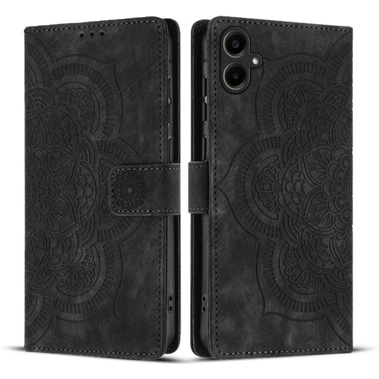 Custodia per telefono in pelle satinata stile retrò con mandala in rilievo., For Samsung Galaxy S26 5G, For Samsung Galaxy S25 FE 5G, For Samsung Galaxy S25 Edge 5G, For Samsung Galaxy S25 5G