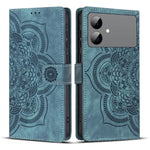 Custodia per telefono in pelle satinata stile retrò con mandala in rilievo., For Galaxy S26 FE 5G, For Samsung Galaxy S26+ 5G, For Samsung Galaxy S26 Edge 5G, For Samsung Galaxy S26 Ultra 5G