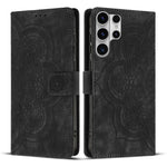 Custodia per telefono in pelle satinata stile retrò con mandala in rilievo., For Galaxy S26 FE 5G, For Samsung Galaxy S26+ 5G, For Samsung Galaxy S26 Edge 5G, For Samsung Galaxy S26 Ultra 5G