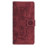 Custodia per telefono in pelle satinata stile retrò con mandala in rilievo., For Samsung Galaxy S26 5G, For Samsung Galaxy S25 FE 5G, For Samsung Galaxy S25 Edge 5G, For Samsung Galaxy S25 5G