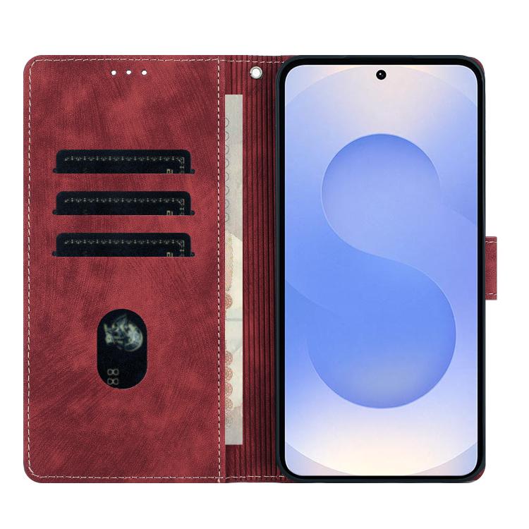 Custodia per telefono in pelle satinata stile retrò con mandala in rilievo., For Samsung Galaxy S26 5G, For Samsung Galaxy S25 FE 5G, For Samsung Galaxy S25 Edge 5G, For Samsung Galaxy S25 5G