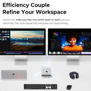 ORICO VS10 Mini Dock Desktop Expansion Multi-function Holder for Mac Mini 2024, without Memory, without Memory