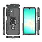 Custodia per telefono ibrida in TPU e PC con supporto in metallo., For Samsung Galaxy A26 5G, For Samsung Galaxy A16 4G, For Samsung Galaxy A06 4G, For Samsung Galaxy A55 5G