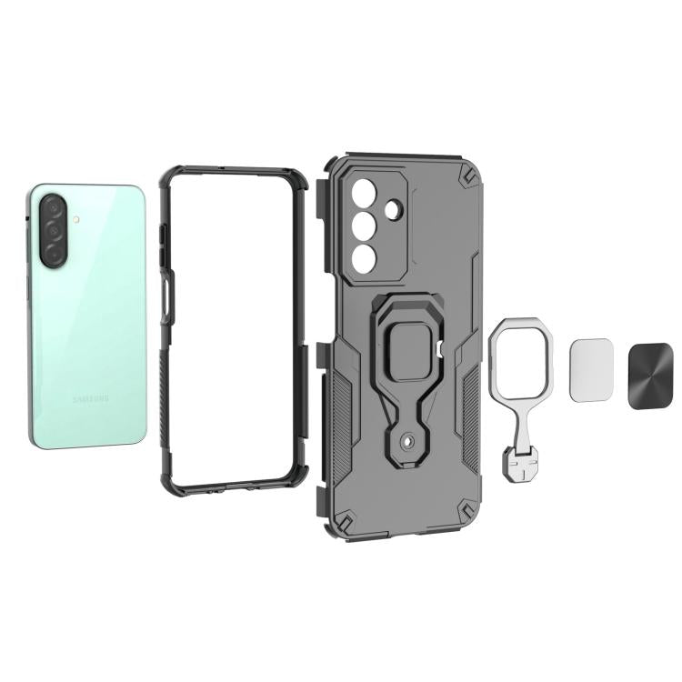 Custodia per telefono ibrida in TPU e PC con supporto in metallo., For Samsung Galaxy A26 5G, For Samsung Galaxy A16 4G, For Samsung Galaxy A06 4G, For Samsung Galaxy A55 5G