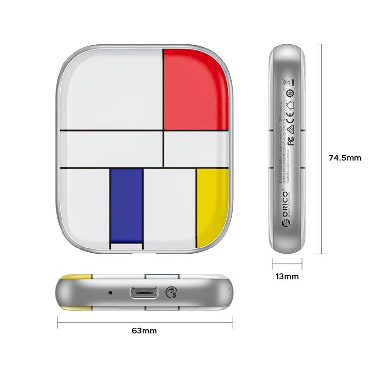 ORICO-H5 2.5 inch Mondrian-Inspired Portable Type-C External SSD, 128GB, 256GB, 512GB, 1TB, 2TB, 4TB