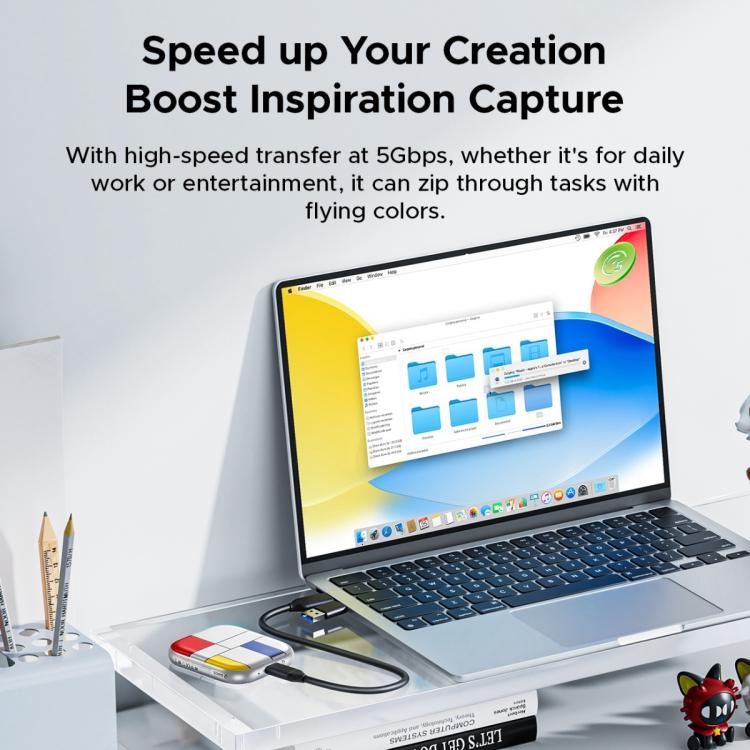 ORICO-H5 2.5 inch Mondrian-Inspired Portable Type-C External SSD, 128GB, 256GB, 512GB, 1TB, 2TB, 4TB