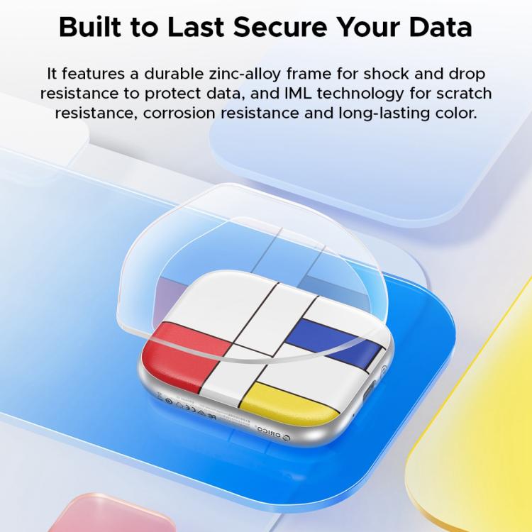 ORICO-H5 2.5 inch Mondrian-Inspired Portable Type-C External SSD, 128GB, 256GB, 512GB, 1TB, 2TB, 4TB