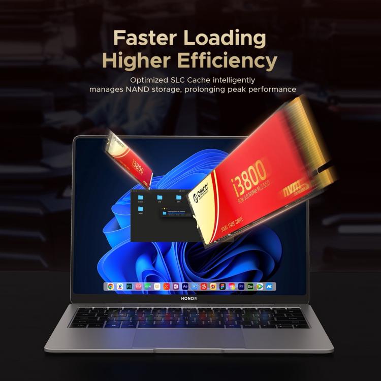 ORICO-i3800 M.2 NVME 2280 SSD, 1TB, 2TB