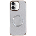Custodia per telefono MagSafe in policarbonato con finitura glitterata galvanizzata., For iPhone 16 Plus, For iPhone 16, For iPhone 15 Pro Max, For iPhone 15 Pro