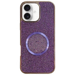 Custodia per telefono MagSafe in policarbonato con finitura glitterata galvanizzata., For iPhone 16 Plus, For iPhone 16, For iPhone 15 Pro Max, For iPhone 15 Pro