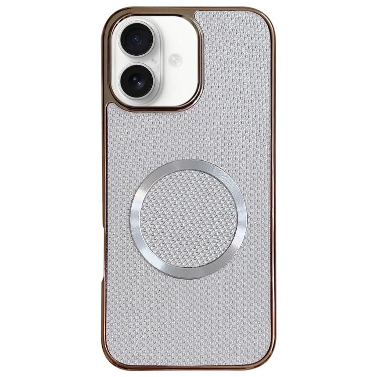 Custodia per telefono MagSafe in policarbonato con finitura glitterata galvanizzata., For iPhone 16 Plus, For iPhone 16, For iPhone 15 Pro Max, For iPhone 15 Pro