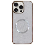 Custodia per telefono MagSafe in policarbonato con finitura glitterata galvanizzata., For iPhone 16 Plus, For iPhone 16, For iPhone 15 Pro Max, For iPhone 15 Pro