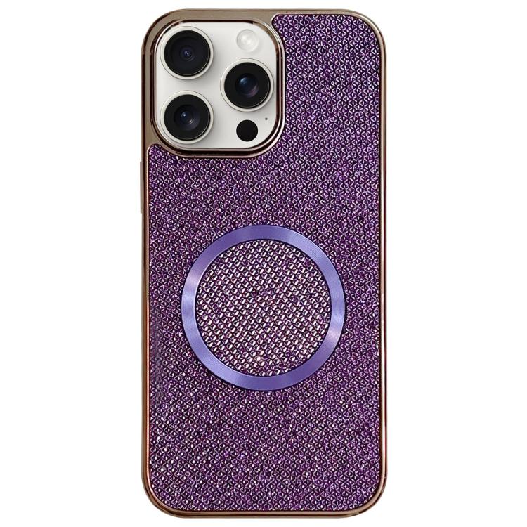 Custodia per telefono MagSafe in policarbonato con finitura glitterata galvanizzata., For iPhone 14 Pro, For iPhone 14 Pro Max, For iPhone 13 Pro Max, For iPhone 13 Pro