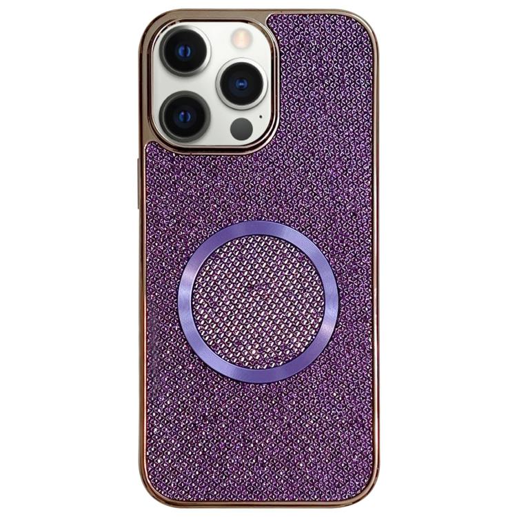 Custodia per telefono MagSafe in policarbonato con finitura glitterata galvanizzata., For iPhone 13, For iPhone 12, For iPhone 12 Pro Max, For iPhone 12 Pro