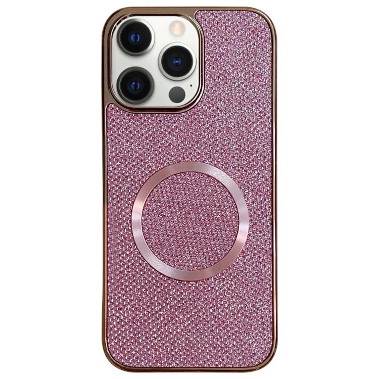 Custodia per telefono MagSafe in policarbonato con finitura glitterata galvanizzata., For iPhone 13, For iPhone 12, For iPhone 12 Pro Max, For iPhone 12 Pro