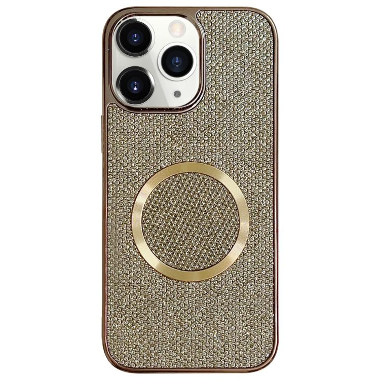 Custodia per telefono MagSafe in policarbonato con finitura glitterata galvanizzata., For iPhone 11 Pro Max, For iPhone 11, For iPhone 11 Pro