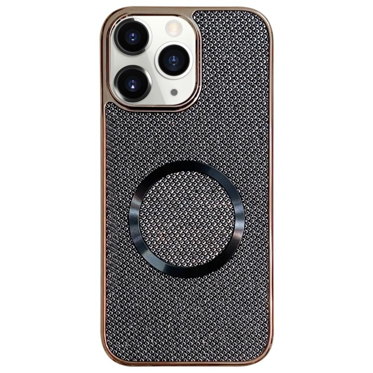 Custodia per telefono MagSafe in policarbonato con finitura glitterata galvanizzata., For iPhone 11 Pro Max, For iPhone 11, For iPhone 11 Pro