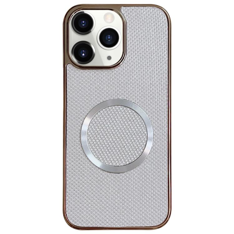 Custodia per telefono MagSafe in policarbonato con finitura glitterata galvanizzata., For iPhone 11 Pro Max, For iPhone 11, For iPhone 11 Pro