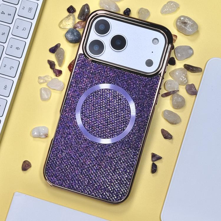 Custodia MagSafe in policarbonato glitterata per iPhone 16 e 17
