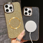 Custodia per telefono MagSafe in policarbonato con finitura glitterata galvanizzata., For iPhone 11 Pro Max, For iPhone 11, For iPhone 11 Pro