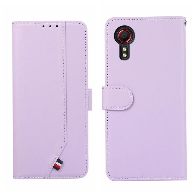 Custodia per telefono in pelle ABEEL con texture delicata e protezione RFID., For Samsung Galaxy S22 5G, For Samsung Galaxy XCover 5, For Samsung Galaxy S21 FE 5G, For Samsung Galaxy S21 5G