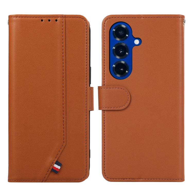 Custodia per telefono in pelle ABEEL con texture delicata e protezione RFID., For Galaxy S26 FE 5G, For Samsung Galaxy S26 Edge 5G, For Samsung Galaxy S26 Ultra 5G, For Samsung Galaxy S26 5G