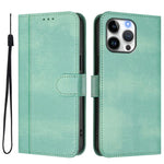 Custodia per telefono in pelle stile retrò con fibbia a giunzione lineare, For iPhone 16 Pro, For iPhone 16 Plus, For iPhone 16