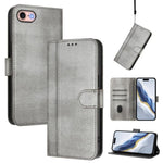 Custodia per telefono in pelle stile retrò con fibbia a giunzione lineare, For iPhone 14 Pro, For iPhone 14 Pro Max, For iPhone 7 / 8 / SE 2022