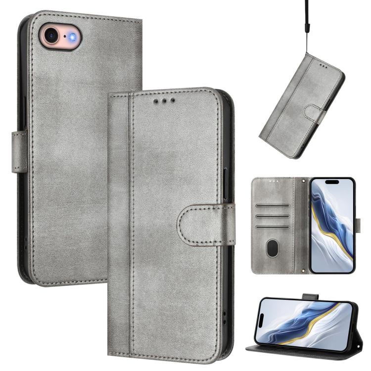Custodia per telefono in pelle stile retrò con fibbia a giunzione lineare, For iPhone 14 Pro, For iPhone 14 Pro Max, For iPhone 7 / 8 / SE 2022