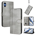 Custodia per telefono in pelle stile retrò con fibbia a giunzione lineare, For iPhone X / XS, For iPhone XR, For iPhone XS Max