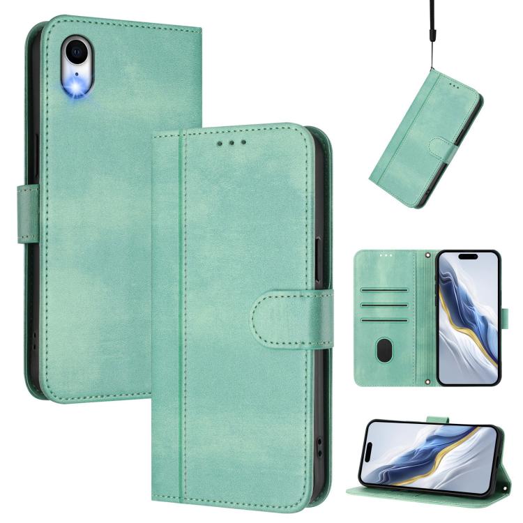 Custodia per telefono in pelle stile retrò con fibbia a giunzione lineare, For iPhone X / XS, For iPhone XR, For iPhone XS Max