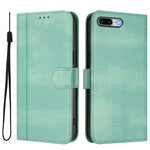 Custodia per telefono in pelle stile retrò con fibbia a giunzione lineare, For iPhone 7 Plus / 8 Plus
