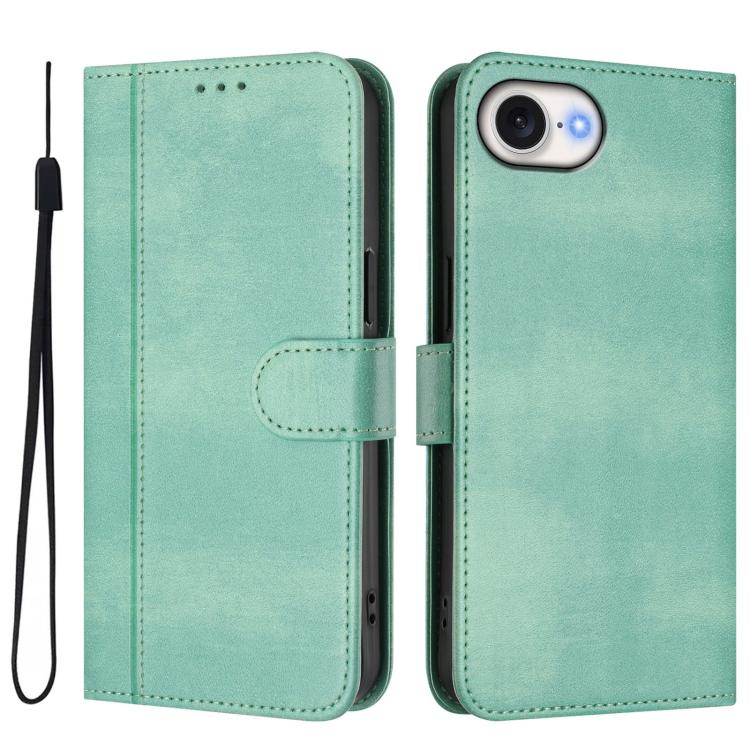 Custodia per telefono in pelle stile retrò con fibbia a giunzione lineare, For iPhone 17e / 16e, For iPhone 17 Pro Max, For iPhone 17 Pro