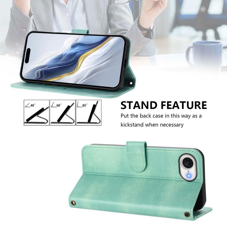 Custodia per telefono in pelle stile retrò con fibbia a giunzione lineare, For iPhone 17e / 16e, For iPhone 17 Pro Max, For iPhone 17 Pro