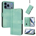 Custodia per telefono in pelle stile retrò con fibbia a giunzione lineare, For iPhone 17e / 16e, For iPhone 17 Pro Max, For iPhone 17 Pro