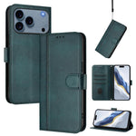 Custodia per telefono in pelle stile retrò con fibbia a giunzione lineare, For iPhone 17e / 16e, For iPhone 17 Pro Max, For iPhone 17 Pro