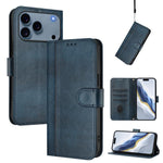 Custodia per telefono in pelle stile retrò con fibbia a giunzione lineare, For iPhone 17e / 16e, For iPhone 17 Pro Max, For iPhone 17 Pro