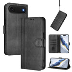 Custodia per telefono in pelle stile retrò con fibbia a giunzione lineare, For iPhone 17, For iPhone Air, For iPhone 16 Pro Max