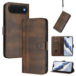 Custodia per telefono in pelle stile retrò con fibbia a giunzione lineare, For iPhone 17, For iPhone Air, For iPhone 16 Pro Max